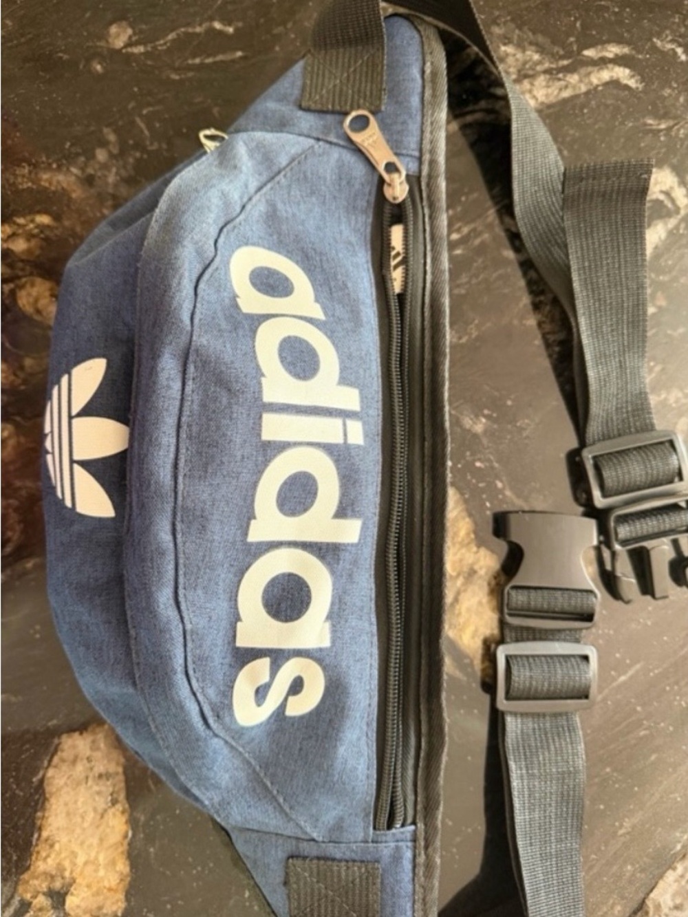 Adidas Navy Blue waist/shoulder bag
